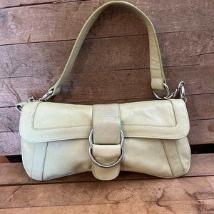 Vintage Hobo International Woman's Mint Green Mini Leather Handbag